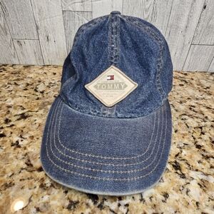 Tommy Hilfiger Jeans Denim Blue Hat Cap Vintage Strap Back